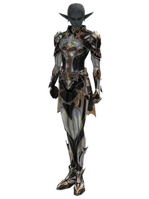 Vesper Set - Robe on a male Dark Elf, front view