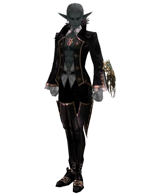 Vesper Sigil on a male Dark Elf, front view