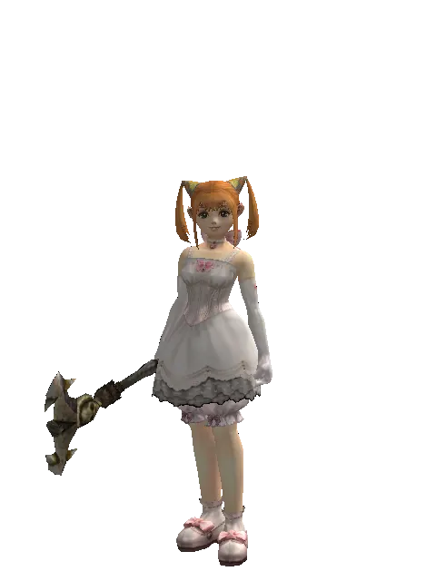 Elrokian Trap on a female Dwarf, front view