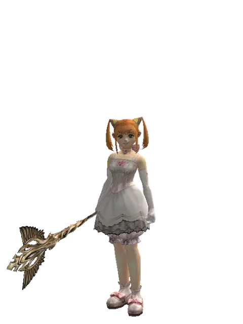 Infinity Rod on a female Dwarf, front view