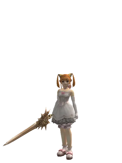 Forgotten Blade on a female Dwarf, front view