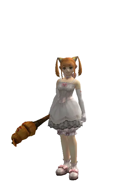 Pumpkin Transformation Stick - 30-day limited period on a female Dwarf, front view