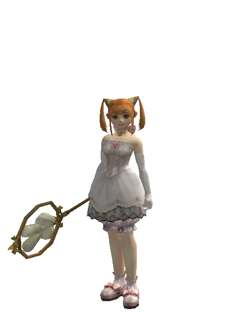 Scissors Stick - 30-day limited period on a female Dwarf, front view