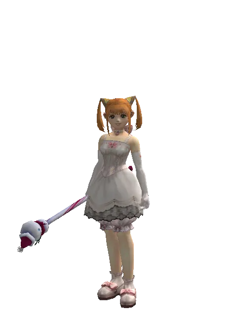 Snowman Transformation Stick on a female Dwarf, front view