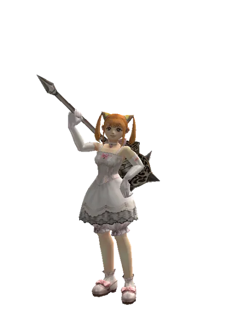 Destroyer Hammer on a female Dwarf, front view