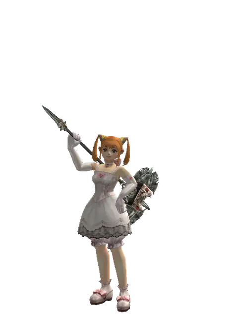 Dynasty Crusher on a female Dwarf, front view