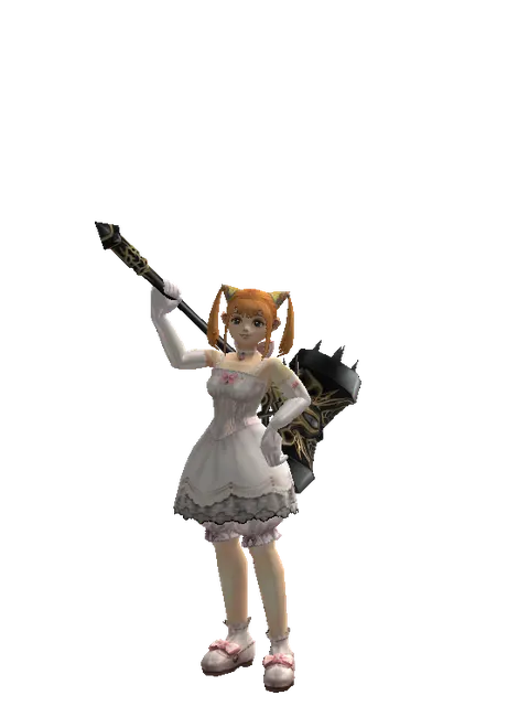 Infinity Crusher on a female Dwarf, front view