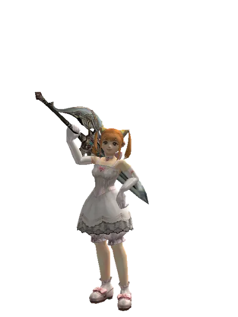 Dynasty Blade on a female Dwarf, front view