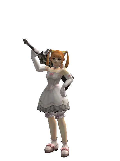 Enhanced Ancient Legacy Sword on a female Dwarf, front view