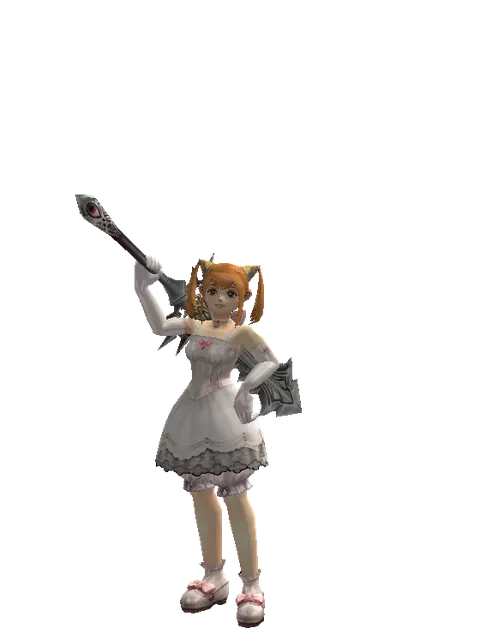 Infinity Cleaver on a female Dwarf, front view