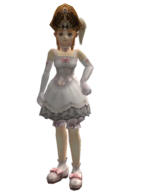 Captain's Hat on a female Dwarf, front view