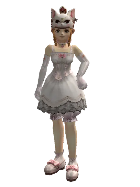 Feline Queen Hat on a female Dwarf, front view