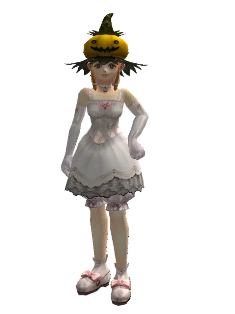 Halloween Hat on a female Dwarf, front view
