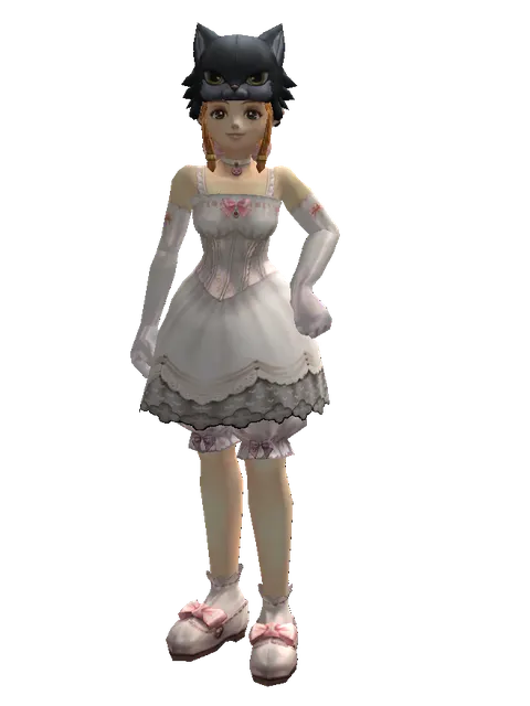 Kai the Cat Hat on a female Dwarf, front view