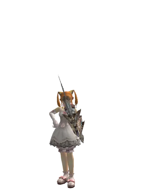 Dynasty Bow on a female Dwarf, front view