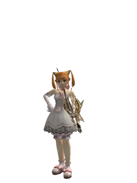 Infinity Bow on a female Dwarf, front view