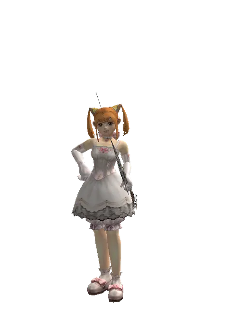 Light Crossbow on a female Dwarf, front view