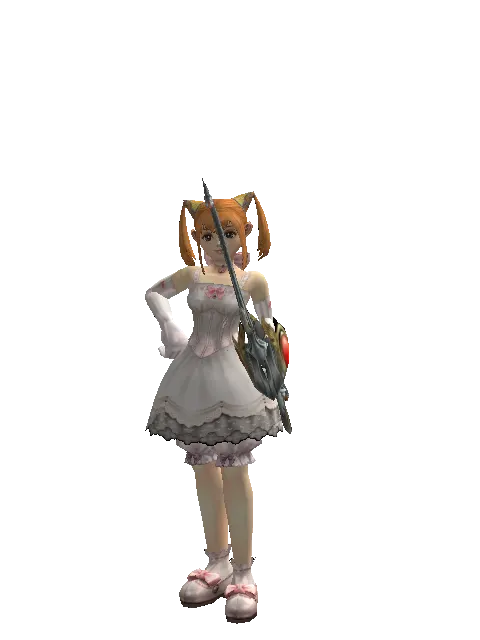Salvation Bow on a female Dwarf, front view