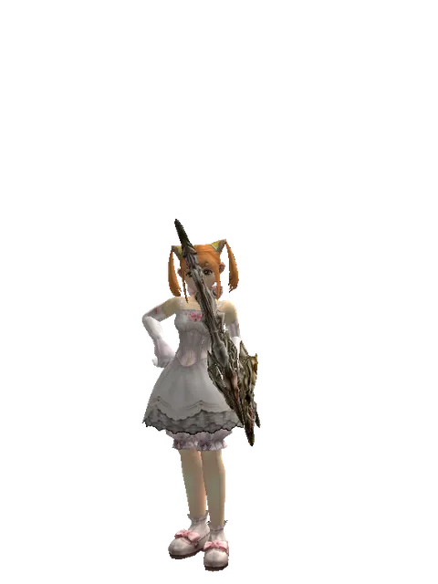 Shyeed's Bow on a female Dwarf, front view