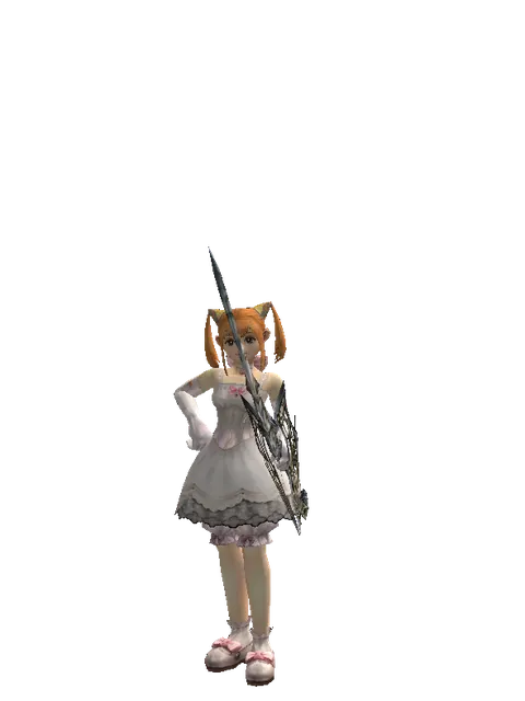 Soul Bow on a female Dwarf, front view