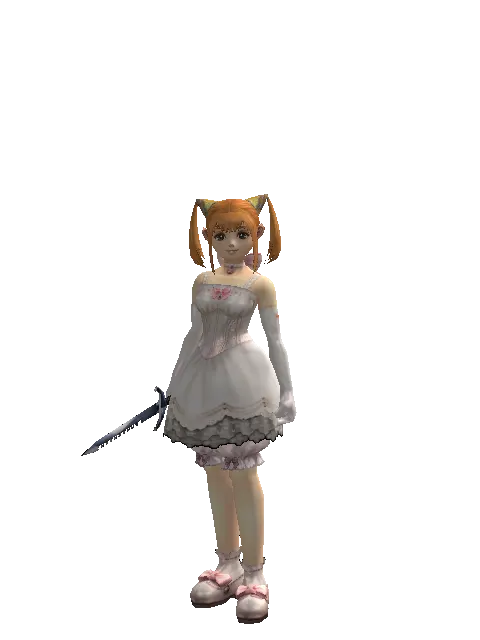 Sword Breaker on a female Dwarf, front view
