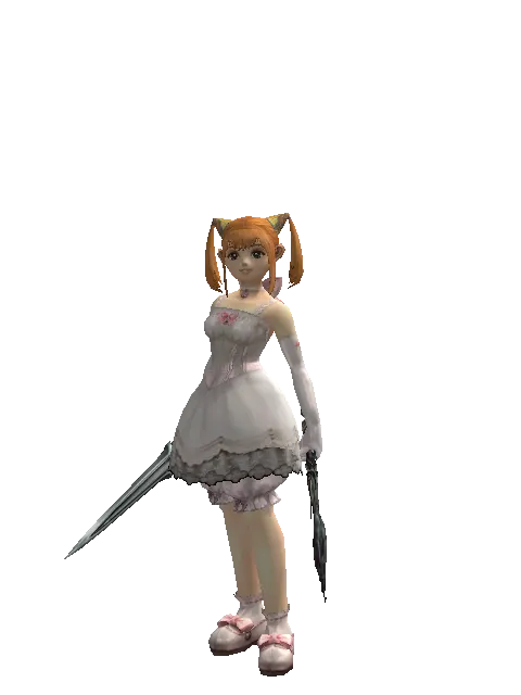 Dynasty Knife*Soul Seperator on a female Dwarf, front view