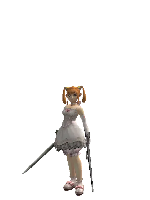 Artisan's Sword*Sword of Revolution on a female Dwarf, front view