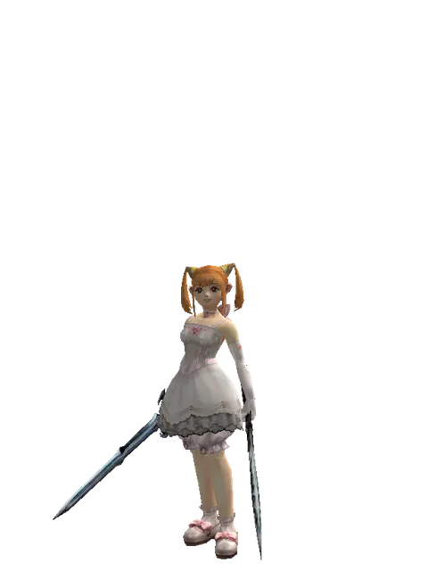 Caliburs*Tsurugi on a female Dwarf, front view