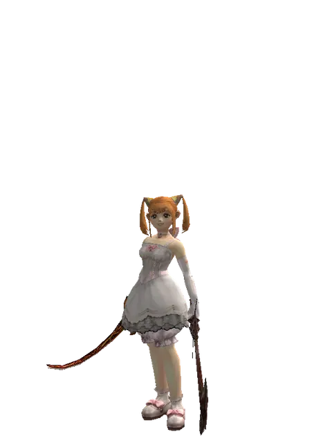 Shamshir*Sword of Nightmare on a female Dwarf, front view
