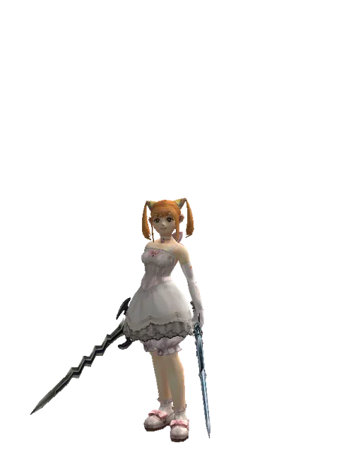 Stormbringer*Caliburs on a female Dwarf, front view