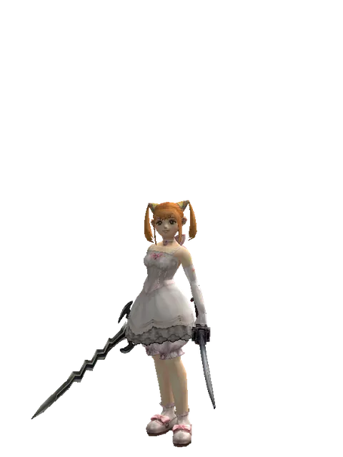 Stormbringer*Katana on a female Dwarf, front view