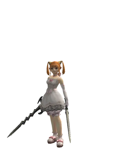 Stormbringer*Spirit Sword on a female Dwarf, front view