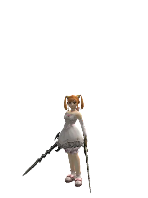 Stormbringer*Sword of Delusion on a female Dwarf, front view
