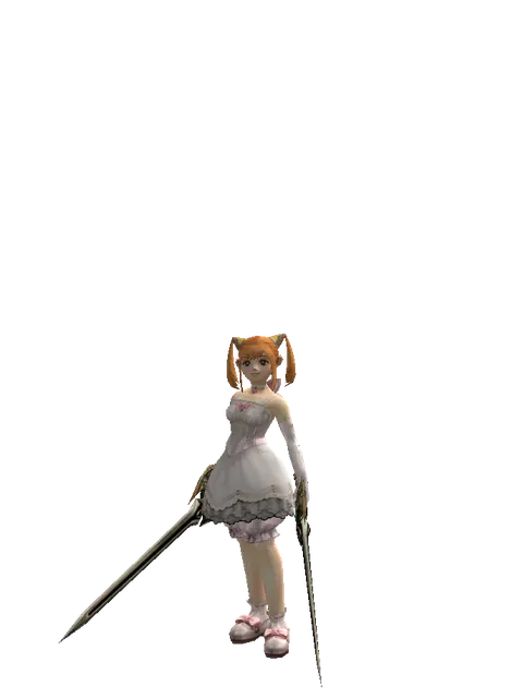 Sword of Delusion*Sword of Delusion on a female Dwarf, front view
