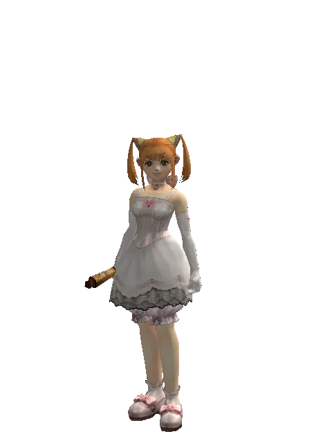 Scroll of Wisdom on a female Dwarf, front view