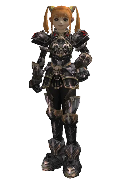 Apella (heavy armor) on a female Dwarf, front view