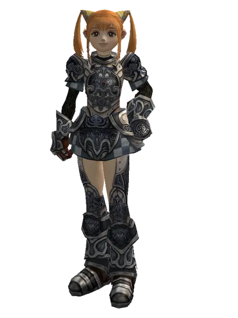 Avadon Heavy Set on a female Dwarf, front view