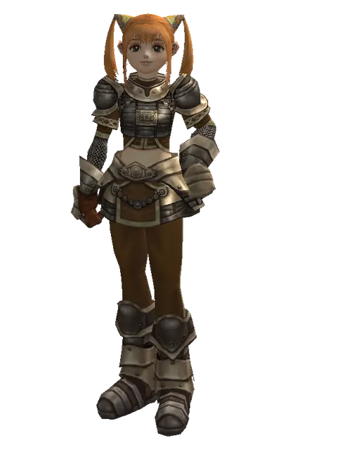 Chain Mail Set on a female Dwarf, front view