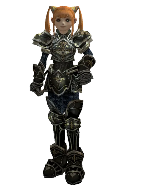Dark Crystal Set on a female Dwarf, front view