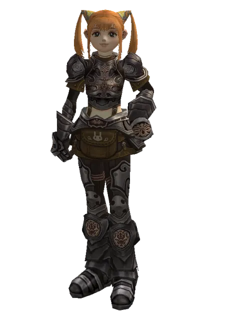Doom Plate Set on a female Dwarf, front view