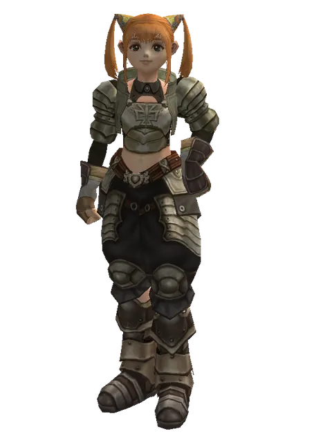 Dream (heavy armor) on a female Dwarf, front view