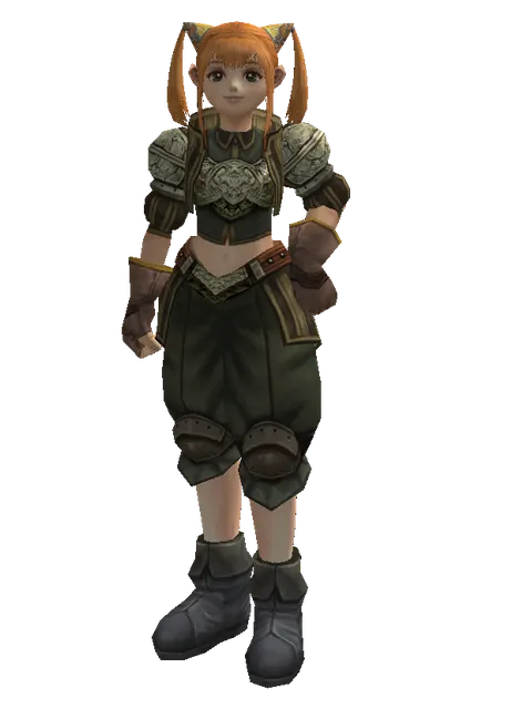 Mithril Set - Heavy on a female Dwarf, front view