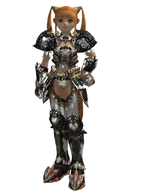 Vesper Set - Heavy on a female Dwarf, front view