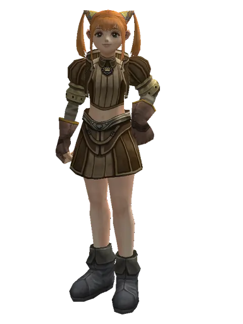 Puma Skin (light armor) on a female Dwarf, front view