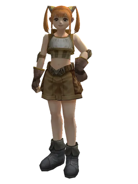 Squire's (light armor) on a female Dwarf, front view