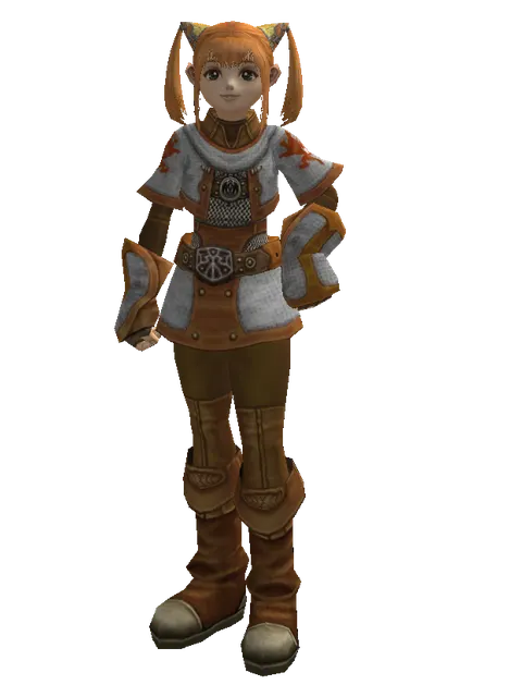 Theca Leather Set on a female Dwarf, front view
