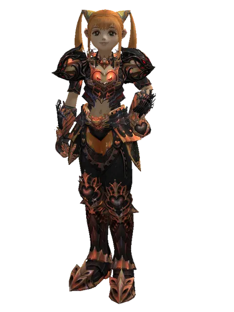 Vesper (light armor) on a female Dwarf, front view