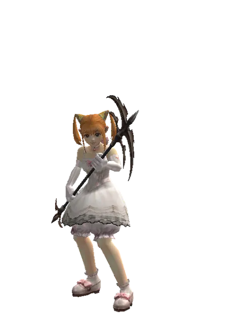 Body Slasher on a female Dwarf, front view