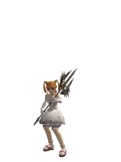 Icarus Trident on a female Dwarf, front view