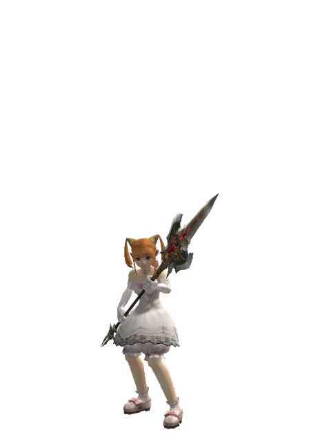 Vesper Pole on a female Dwarf, front view